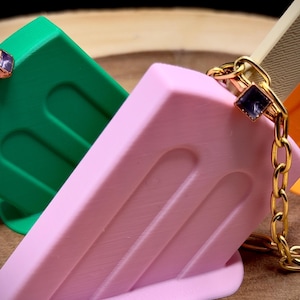 Colorful Popsicle Ring Holder – Fun & Unique Jewelry Stand for Rings, Earrings and Small Accessories – Whimsical Summer Decor