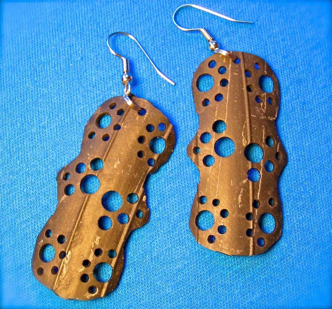 Recycled Bicycle Tube Earring Etsy