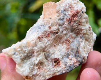 Raw Topaz Crystal Specimen: Katlang Pakistan Mineral Collector's Stone (29 Carat, 4.8cm Length)