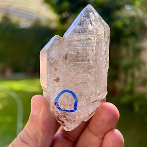 Enhydro Bubble- MOVING Enhydro Crystal - Somky Quartz Enhydro - Raw Quartz - Crystal Enhydro - Quartz Crystal - Enhydro Quartz Crystal