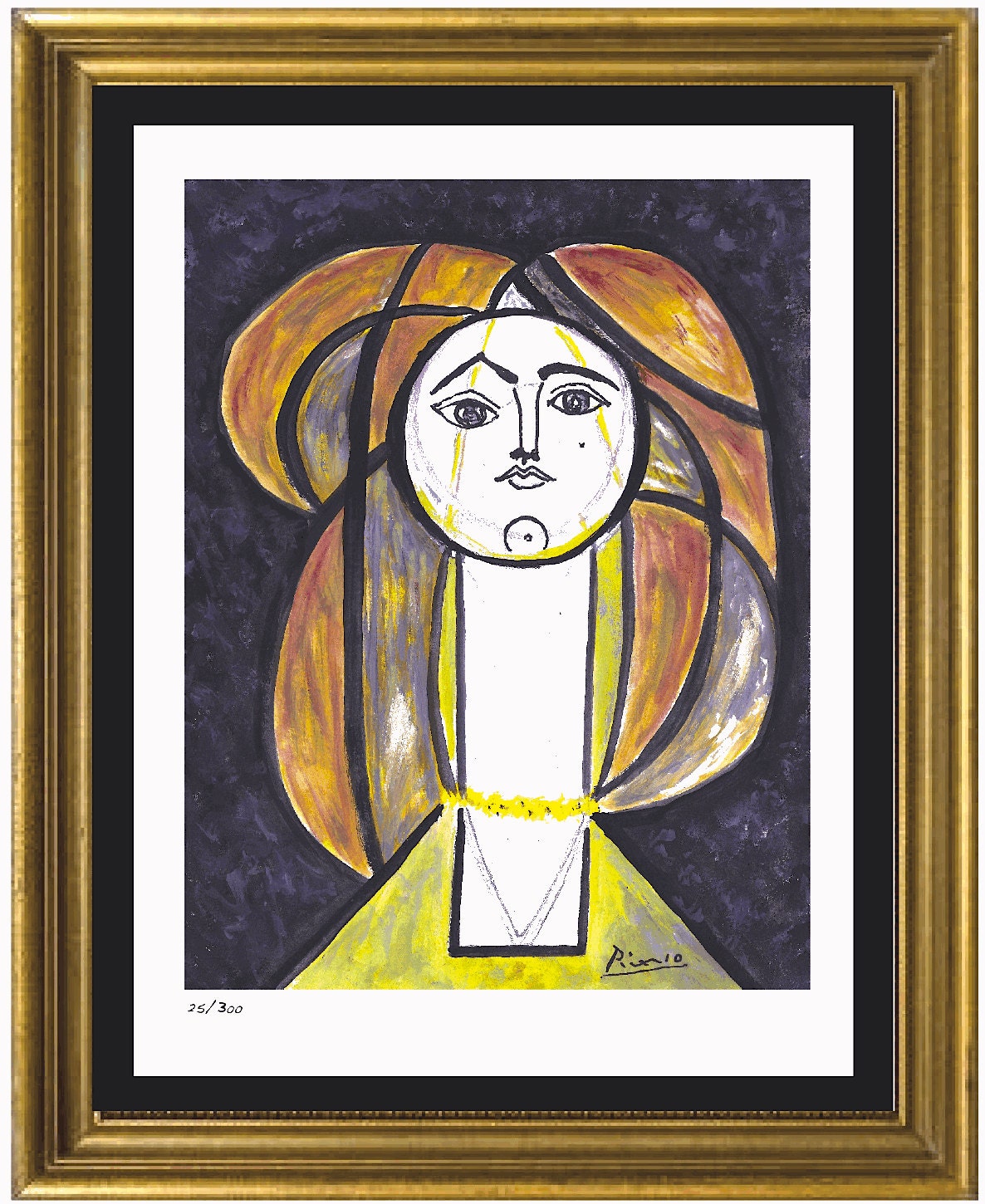 Picasso Kaoru様オーダーページ Pablo Picasso “woman in Yellow Collar” Signed & Hand-numbered