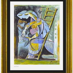 Pablo Picasso “Woman with Pigeons” Signed & Hand-Numbered Limited Edition Lithograph Print (unframed)