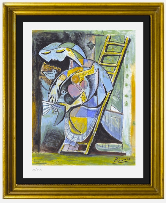 パブロ・ピカソ 鳩のリトグラフ 大型額装絵画 パブロ・ピカソ「鳩