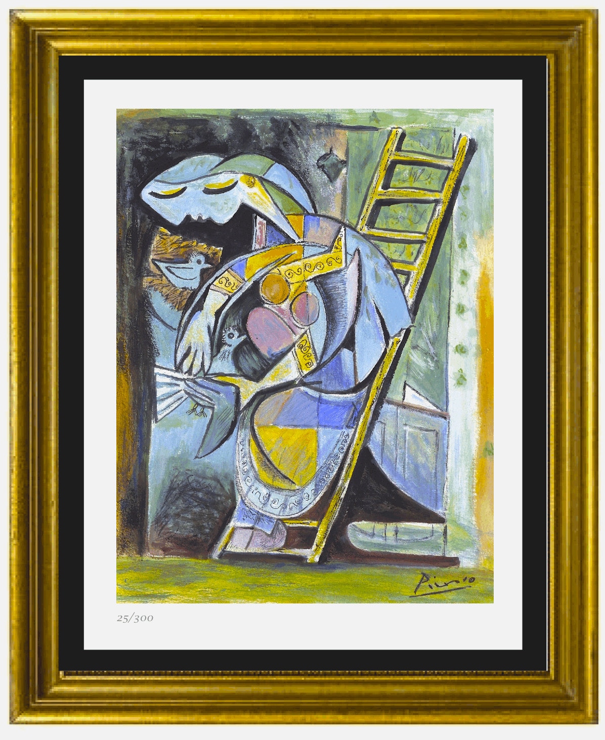 PICASSO【女王イザボー】、高級画集画、状態良好、新品高級額装