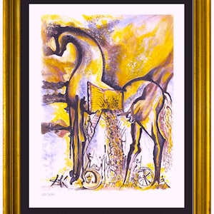 Salvador Dali “Trojan Horse” Signed & Hand-Numbered Limited Edition Lithograph Print (unframed)
