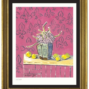 Henri Matisse “Still Life With Lemons” Signed & Hand-Numbered Limited Edition Lithograph Print (unframed)