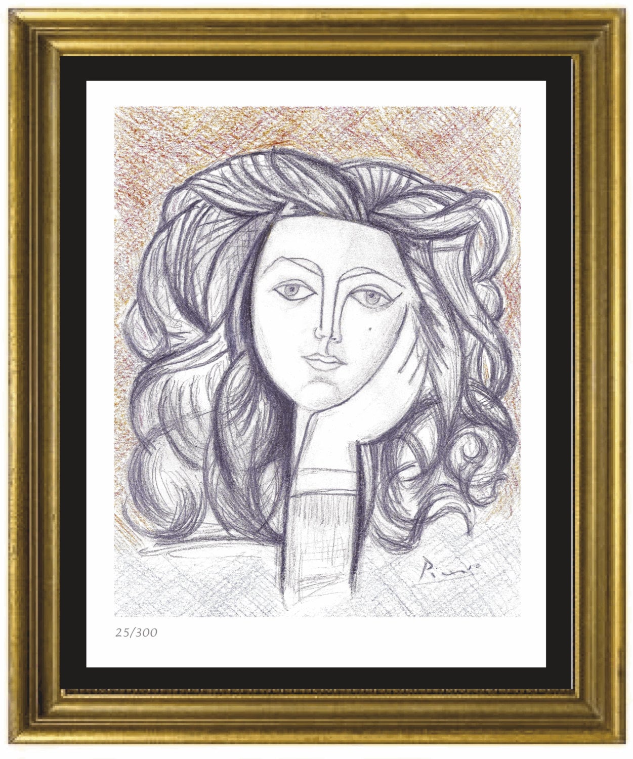 Pablo Picasso "Portrait of Francoise" Signed & Hand-Numbered Limited Edition Lithograph Print (unframed)