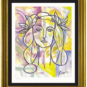 Pablo Picasso “War and Peace” Signed & Hand-Numbered Limited Edition Lithograph Print (unframed)