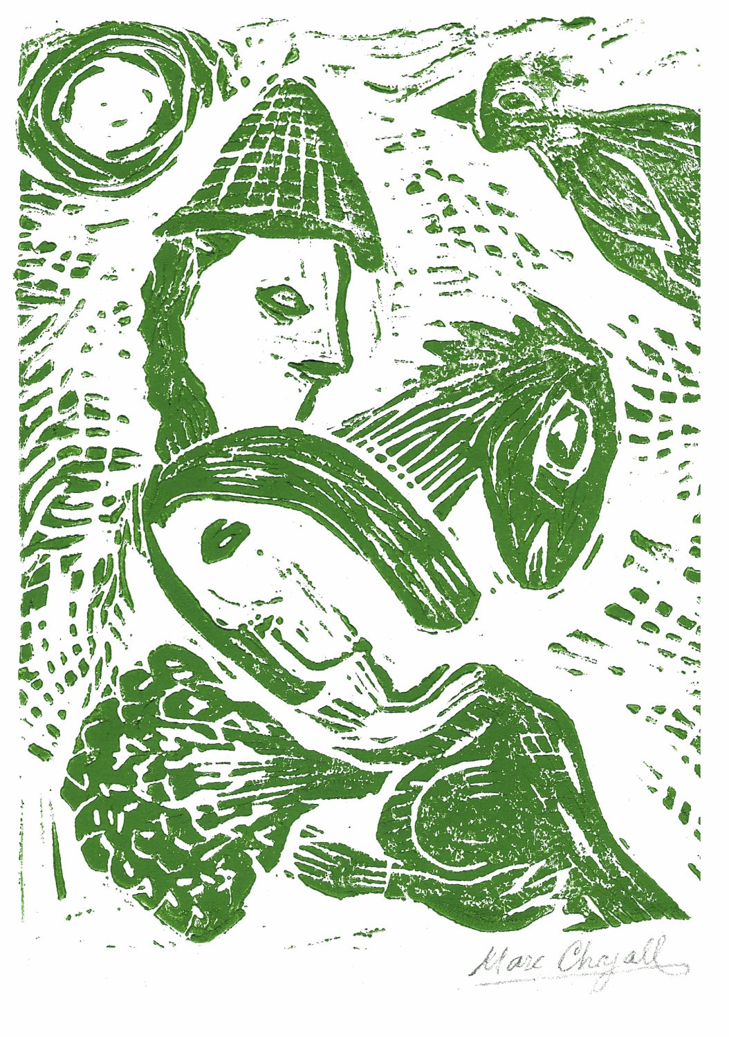 Marc Chagall "couple & Horse" Original Hand-signed Limited Edition ...