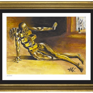 Salvador Dali &quot;Anthropomorphic Cabinet” Signed & Hand-Numbered Limited Edition Lithograph Print (unframed)