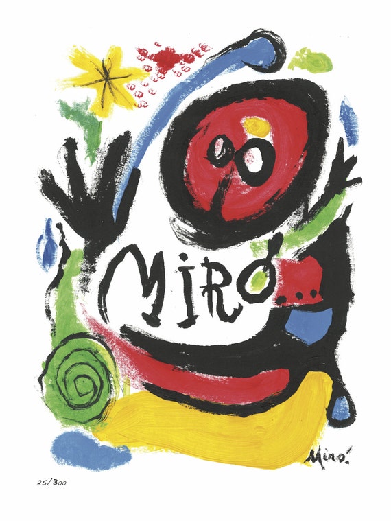 Joan Miro “tres Livres” Signed & Hand-numbered Limited Edition