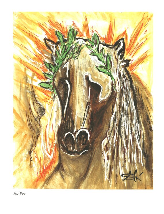 ダリ（Dali） ドンキホーテ（馬）リトグラフ 直筆サイン エディション