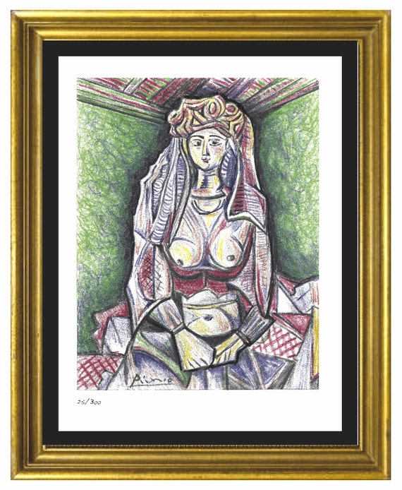 Pablo Picasso Frauen Von Algier Signiert Etsy