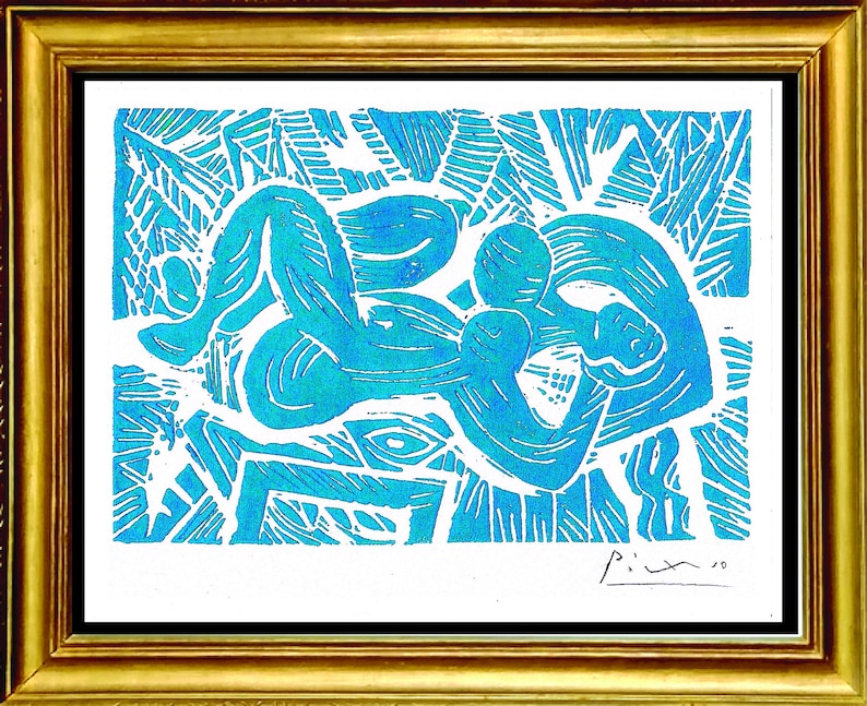 Pablo Picasso reclining Nude Original Hand signed Limited Edition pablo-picasso-reclining-nude-original-hand-signed-limited-edition