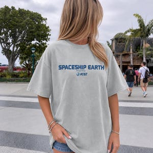 Spaceship Earth - Vintage Walt Disney World T-shirt - AT&T - Celebrity Mural image 2