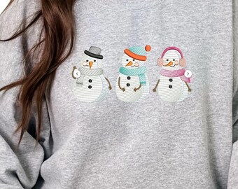 Christmas Embroidered Sweatshirt~ Vintage Sweatshirt~ Unisex~Crewneck Sweatshirt