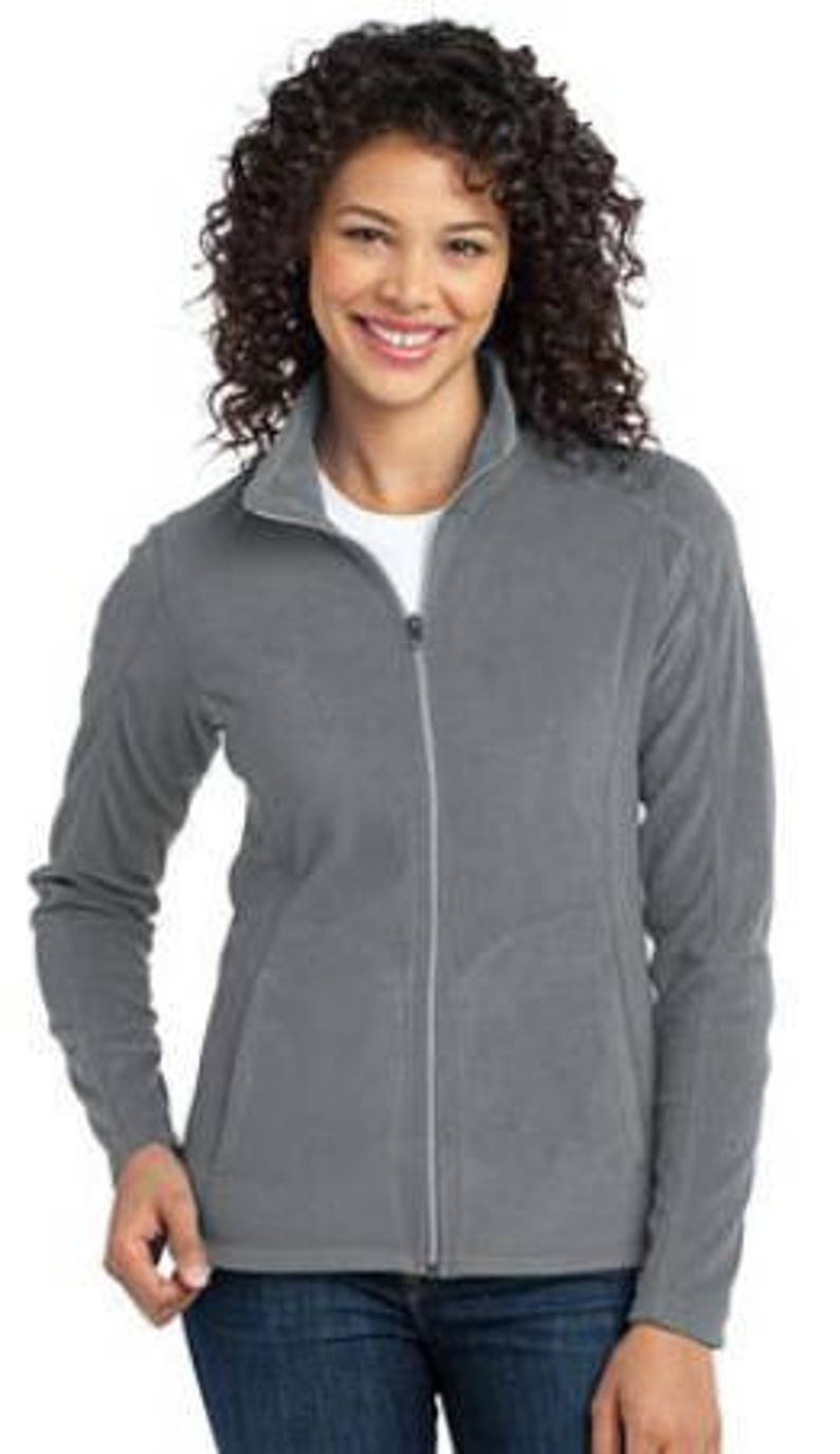 Radiology Nurse Jacket Grey Ladies Lightweight Fleece Full Zip Etsy