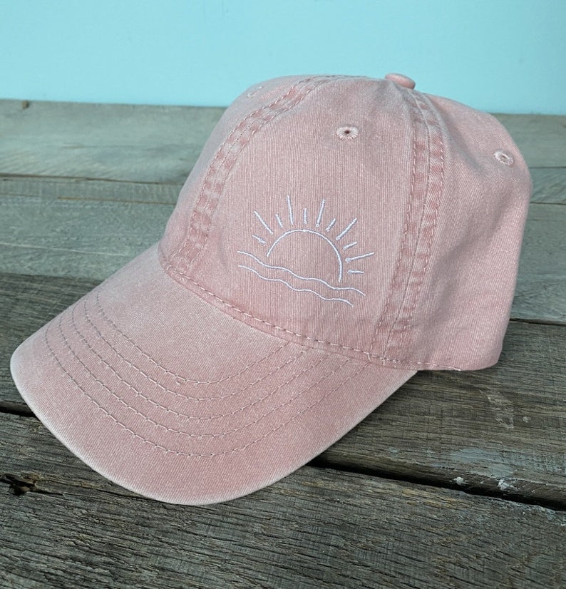 Beach baseball hat Sunshine Design Pigment DyedUnstructured-womens hat image 3