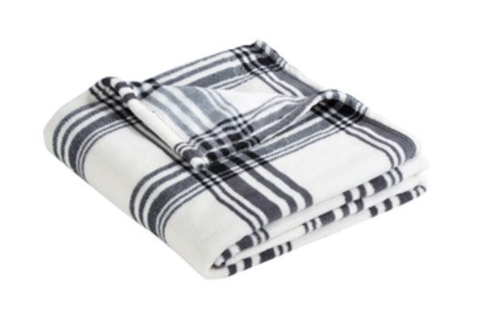 Personalized Black and White Plaid Plush Blanket Buffalo Etsy