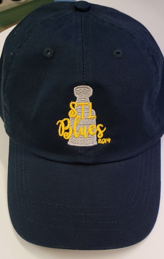 Saint Louis Blues Stanley Cup Navy Playoff Hat STL Gloria Playoffs Hockey  NHL 