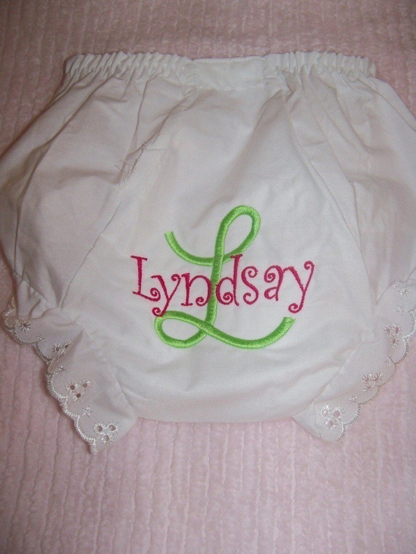 Monogrammed Baby Girl Bloomers FAST SHIPPING Etsy