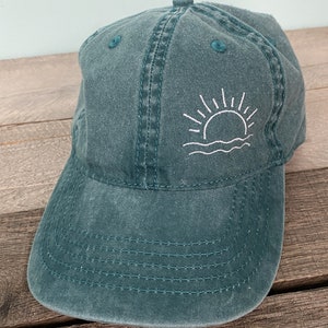 Beach baseball hat Sunshine Design Pigment DyedUnstructured-womens hat image 7