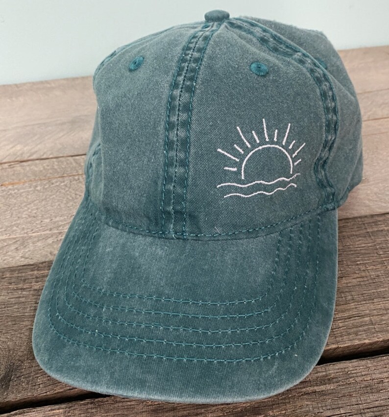 Beach baseball hat Sunshine Design Pigment DyedUnstructured-womens hat image 7