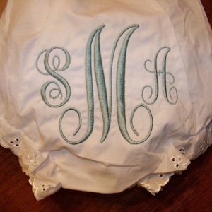 Monogrammed Baby Girl Bloomers FAST SHIPPING image 2