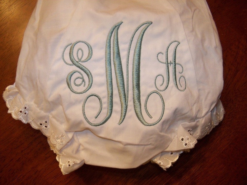 Monogrammed Baby Girl Bloomers FAST SHIPPING image 2