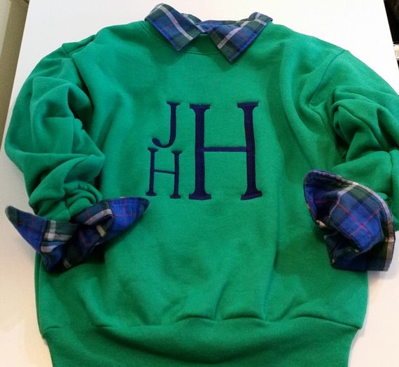 Baby Boys Monogram Crewneck Sweater