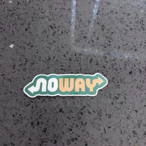 Grappige helmsticker voor de handelaar Blue Collar Humor Waterdicht UV-bestendig duurzaam vinylsticker Echt niet!