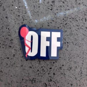 Grappige sticker helm voor de vakman Blue Collar Humor waterdicht UV-bestendig duurzaam vinyl sticker F Off