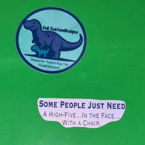 Grappige veiligheidshelm sticker voor de handelaar Blue Collar Humor waterdicht UV-bestendig duurzaam vinyl sticker High five
