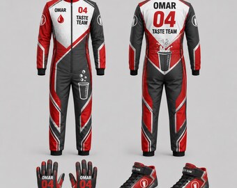 Custom Beverage Promotional Jumpsuit, Personalized Brand Logo Uniform, Event Staff Motorsport Costume, Promotional Team Outfit