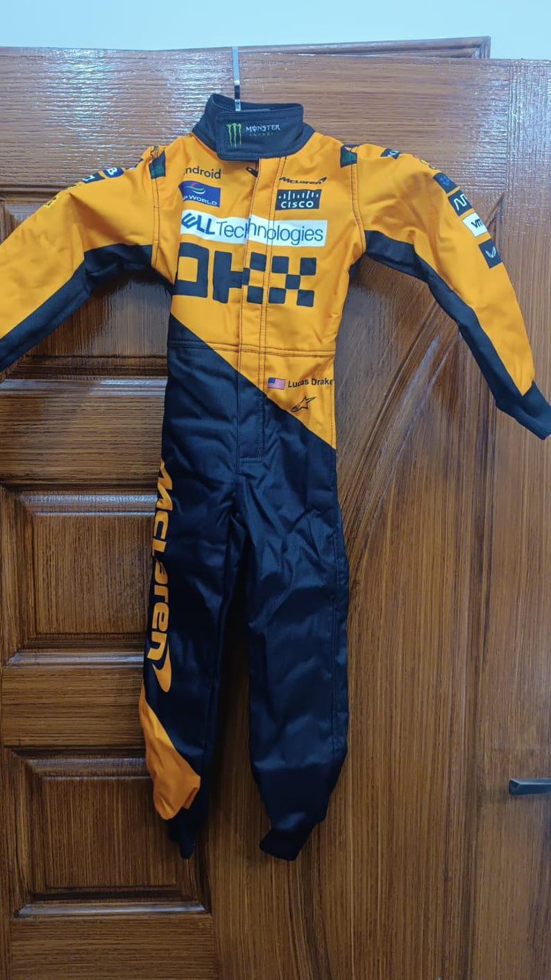 Fully Customized Racing Suit Kids Adults, Personalized Motorsport Suit Add Name Logo Flag, F1 Style Custom Karting Suit Men Women image 6