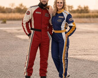 Retro Racing Suit, Custom Vintage Motorsport Jumpsuit for Kids Adults, Personalized Name Number Classic Race Costume