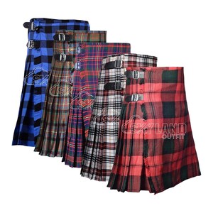 Kilt scozzese tradizionale da 8 iarde in tartan / Buffalo Plaid, Cameron of Erracht Ancient, Cameron, Casey Dress, Clan Kerr / Kilt da 16 once / Personalizzato