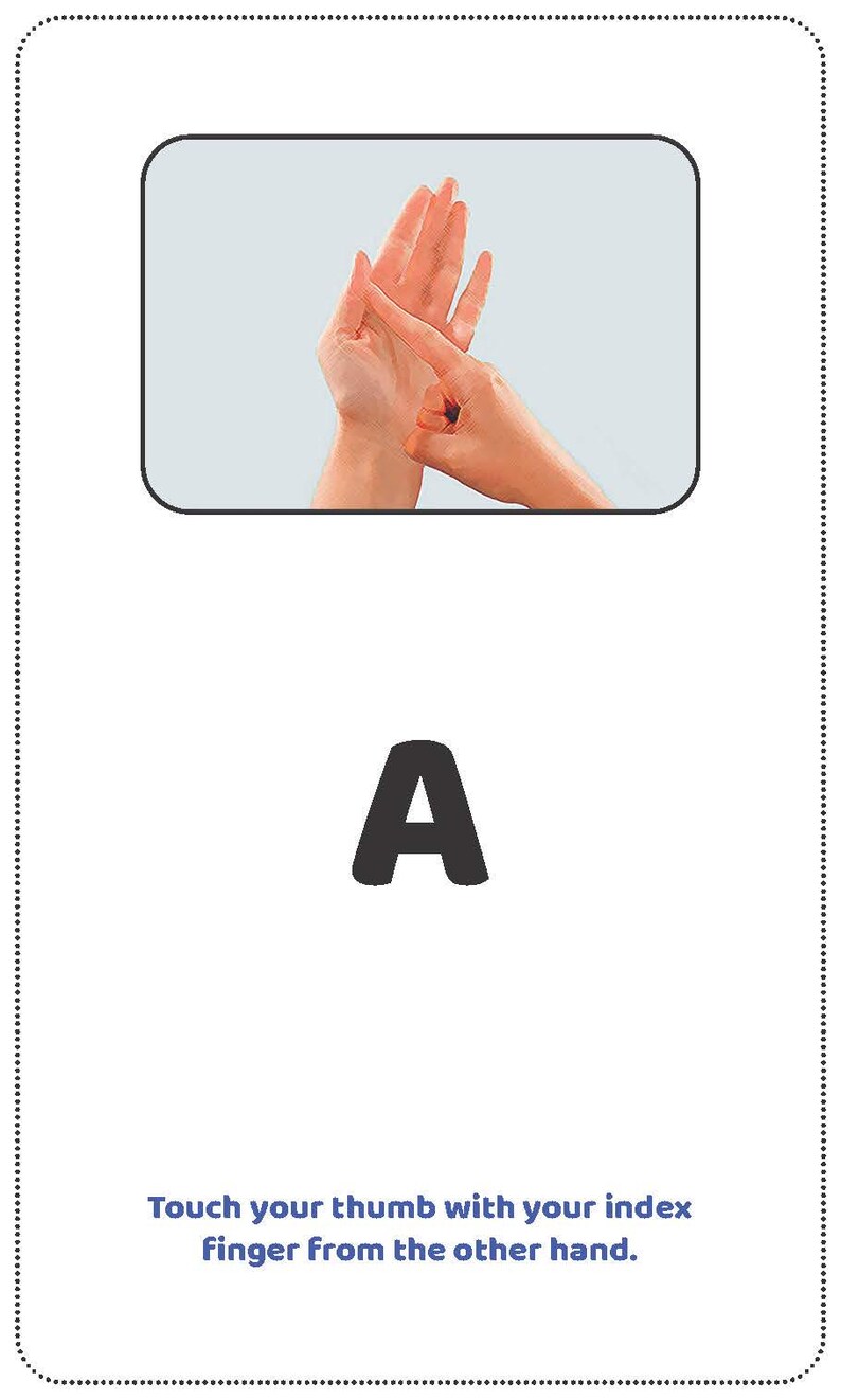 BSL Alphabet Flashcards Printable, Learn British Sign Language Alphabet ...