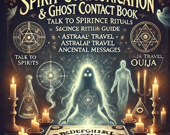 Spirit Communication  Ghost Contact Book | Talk to Spirits, Séance Rituals, Mediumship Guide, Astral Travel, EVP, Ouija, Ancestral Messages