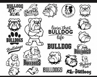 Bulldog Mascot SVG, Bulldog Clip Art , Bulldog Head , Bulldog Mom Svg , Angry Bulldog Clipart, Dog Face svg, Bulldog Mascot Bundle Svg