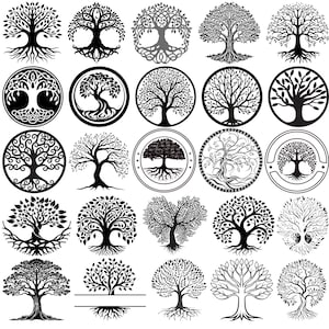 Tree of Life SVG Bundle, Tree of life Svg cut files for Cricut, Heart Tree, Family Tree Svg, Tree Silhouette Clipart,Celtic Tree of Life Svg