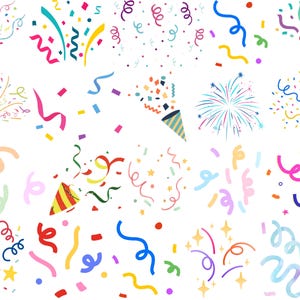 Confetti Svg Bundle, Confetti Clipart, Birthday Party Svg, Confetti Png, Svg Files For Cricut, Instant Download, Silhouette Svg