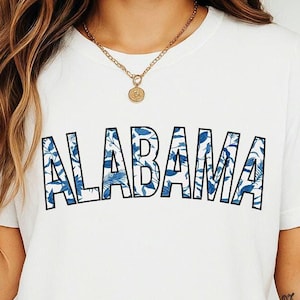 Comfort Colors Alabama Shirt, Vintage Alabama T-shirt, Alabama Game Day Shirts, Vintage Alabama Football Shirt, Floral Alabama Gift for Moms