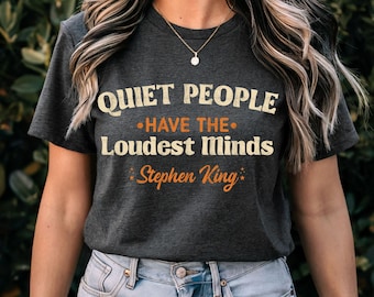 Stephen King Lover Shirt, Based on The Novel Stephen King T-shirt, Scary Book Shirts, Stephen King Quote Tee, Gift for Her