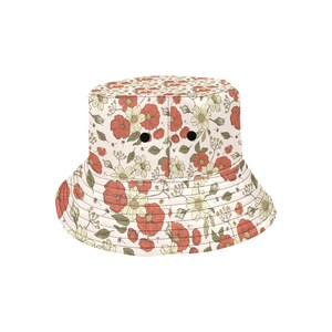 Colorful Summer Bucket Hat with Flower Pattern for Sunny Days
