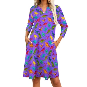 Classroom-Ready 7 Point Sleeve Dress with Teacher-Friendly Pockets