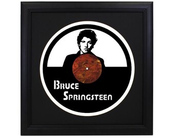 Custom Bruce Springsteen Die Cut Record - Home Decor, Retro Album Decor, Wall Art, The Boss, Rock N Roll, Born To Run, Americana, Home Decor