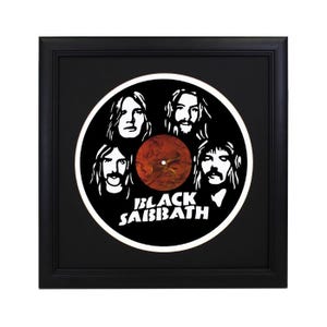 Custom Black Sabbath Die Cut Record - Home Decor, Retro Album Decor, Wall Art, Rock n Roll, Heavy Metal, Ozzy Osbourne, Paranoid, Hard Rock