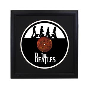 Custom The Beatles Die Cut Record - Home Decor, Retro Album Decor, Wall Art, 3D Music Art, Sgt Peppers Yellow Submarine White Album Fab four