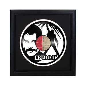 Custom Queen Die Cut Record - Home Decor Retro Album Decor Wall Art 3D Art Freddy Mercury Bohemian Rhapsody Don't Stop Me Now